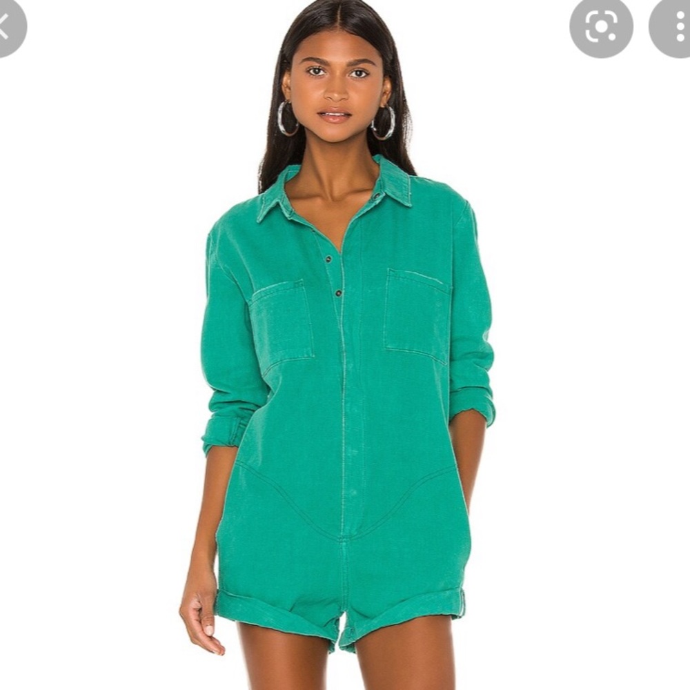 One Teaspoon Prophecy Jumpsuit Emerald Green XS